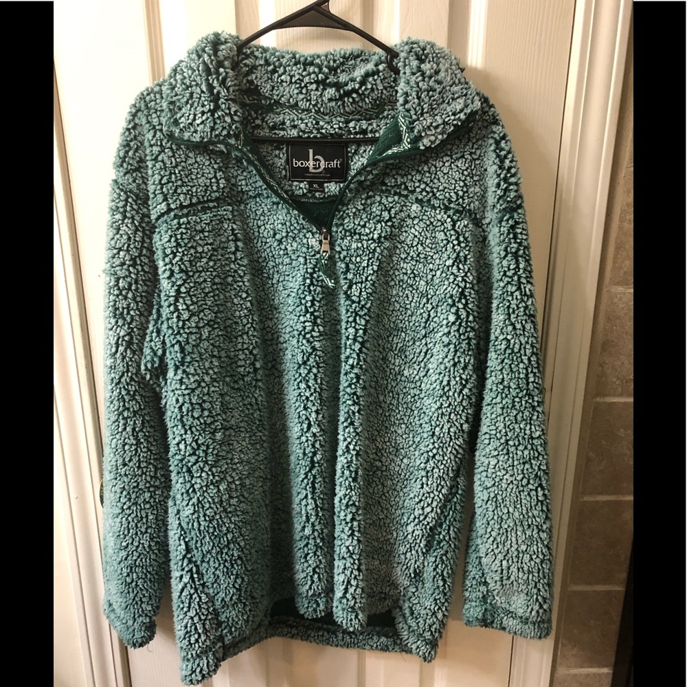 Green Sherpa Pullover